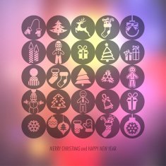 Christmas icons set N174