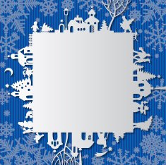 Christmas and New Year's frame N2