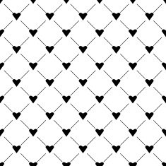 Seamless simple pattern with hearts