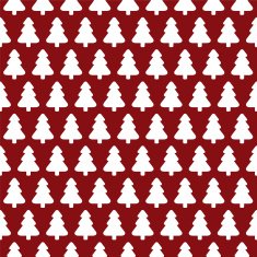 Seamless Pattern Of Christmas Tree