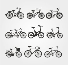 Bicycle black silhouette N2