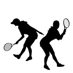 Vector silhouette of the woman N42