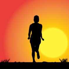 Vector silhouette of woman N146