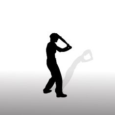 Vector silhouette of the woman N59