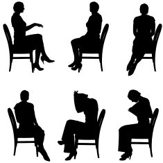 Vector Silhouette Of People N530