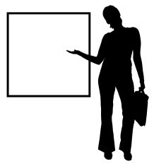 Vector silhouettes of businesswoman N18