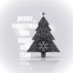 Christmas and New Year Greetings Card