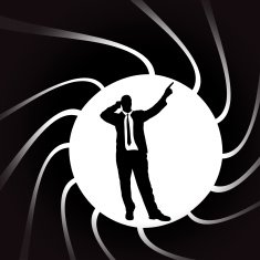 Vector silhouettes of man N55