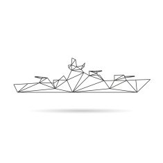 Ship abstract isolated on a white backgrounds vector illustration