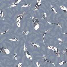 cartoon feathers pattern N2