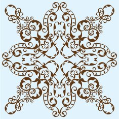 Roccocco art design flower