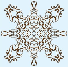 Victorian swirl flower