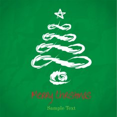 Vector hand drawing Christmas Tree