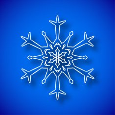 Snowflake with shadow N4