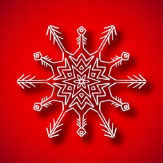 Snowflake with shadow N5