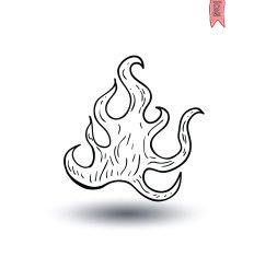 Fire flame icon vector illustration