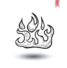 Fire flame icon vector illustration N2