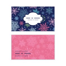 Vector snowflakes on night sky Christmas snowflake silhouette pattern frame N3
