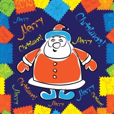 christmas with multicolor seamless pattern N2