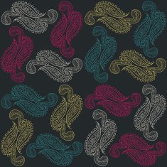 Vector seamless pattern with lace Dark backdrop N2