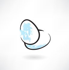 eggs grunge icon