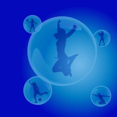 Vector silhouettes of women N113