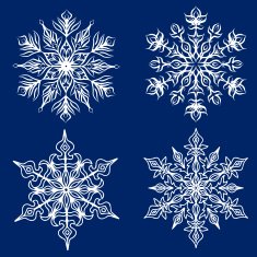 snowflakes set N7