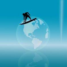 Vector silhouette of man N107