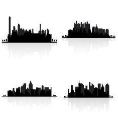 Building silhouettes N16