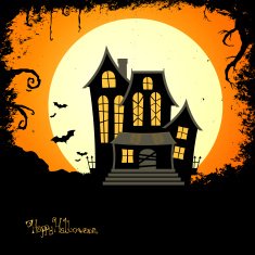 Vector Scary Halloween Design N11