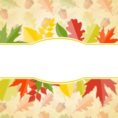 Shiny Autumn Natural Leaves Background Vector Illustration N32