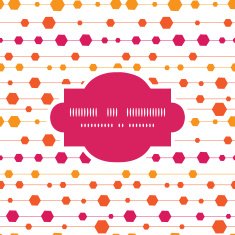 Vector abstract colorful stripes and shapes frame seamless pattern background
