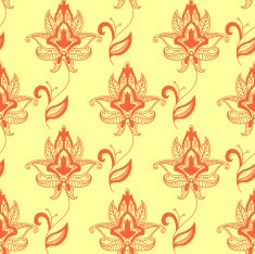 Paisley seamless floral pattern N7