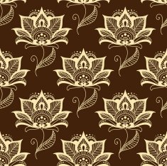 Paisley seamless floral pattern N8