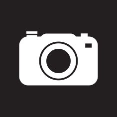 Camera icon on black background N2