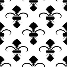 Classical French fleur-de-lis background pattern