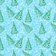 Seamless pattern with Christmas trees N20