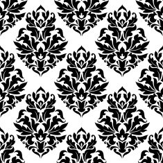Bold damask seamless pattern