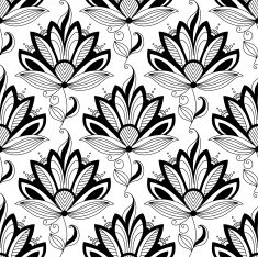 Paisley seamless floral pattern N10