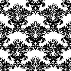 Heavy ornate seamless arabesque pattern