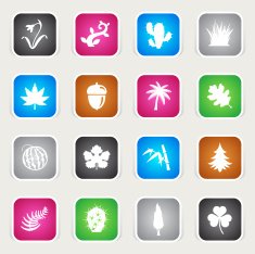 Multicolor Icons - Botanic