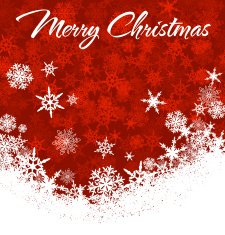 Snowflakes Merry Christmas Card N3