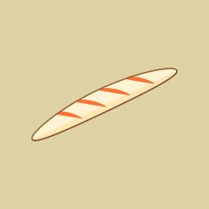 Bread Food Flat Icon N2