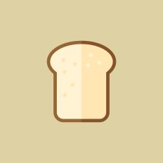 Bread Food Flat Icon N3