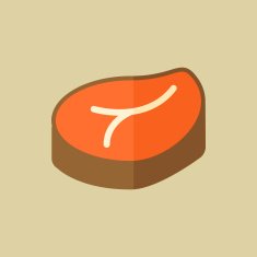 Meat Food Flat Icon N3
