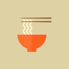 Noodles Food Flat Icon