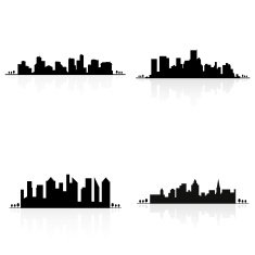 Building silhouettes N32
