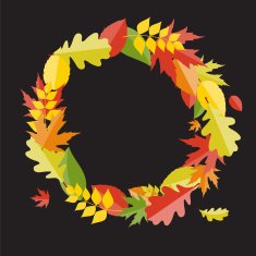 Shiny Autumn Natural Leaves Background Vector Illustration N37