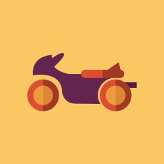 Bike Transportation Flat Icon