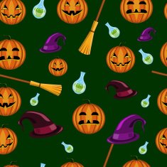 Halloween seamless pattern N60